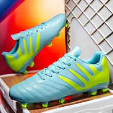 男式足球鞋青少年成人户外专业轻便运动足球鞋 - 綠色 - 查看 3