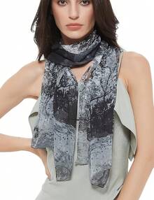 2025PANTONIGHT Long Chiffon Sheer Scarf For Womens - Col 758 - View 12