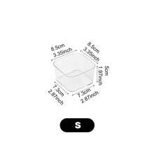 6/7 透明抽屉收纳盒，化妆品收纳盒，办公桌隔断收纳盒，适用于化妆品、办公用品和杂物，夏季女士礼品收纳盒