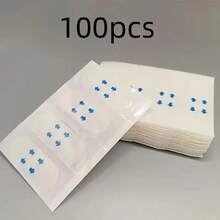 40/100/200片超薄隐形面部提升胶带，适用于眼部、下巴和颈部，防水透明塑形贴，提升和护肤工具 - 彩色 - 查看 8