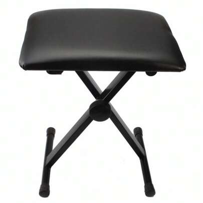 [Replace 53441860] Adjustable Folding Piano Bench Stool Seat Black