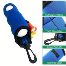 3/2/1 件套女士高尔夫礼品套装，12 个图案高尔夫球收纳袋，高尔夫球收纳袋，高尔夫球收纳袋钥匙扣腰带夹，高尔夫礼品配件，印花高尔夫球收纳袋带轻便挂钩，女士/女孩便携式高尔夫配件，高尔夫球收纳袋