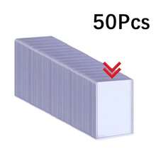 25/50Pcs Card Sleeves Holder Game Cards TopLoaders PVC Hard Plastic Toy Top Loaders For Protectors Trading Storage Gift 3 X 4inches - Multicolor - View 15