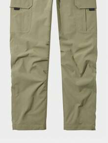 CAMEL CROWN Men's Casual Pants Autumn And Winter Plus Velvet Straight Overalls Men's Fashion Versatile Functional Trousers - Wetland Green - View 3