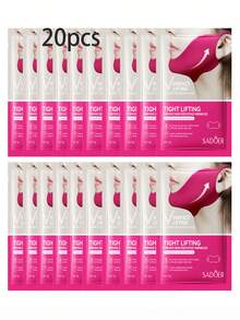 1/2/3/5/8/10/15/20pcs V-Shaped Face Lifting Gel Mask, Chin Lifting Tape, Skin Tightening Hydrogel Ear Hanging Mask - Multicolor - View 19