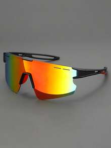 1 件装全新半框运动骑行防风护目镜滑雪登山防护眼镜男士高端运动眼镜