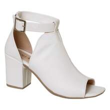 Lolla Maria Women's Closed Toe Ankle Boot Comfortable Heel Sandal - 白色 - 查看 1