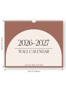 1 Pc 2026 A4 Size Minimalist Monthly Planner Notebook, Includes Monthly Overview And Notes Pages, Suitable For January 2026 To September 2027, Can Be Used For Meal Plans, Chores, Bills And Appointments, Office & Home, Back To School Essential Desk Decor - Multicolor - View 6