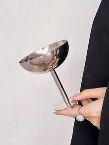 1 件不锈钢甜点碗、冰淇淋杯、高脚杯饮料杯、家用下午茶杯 - 銀色 - 查看 7