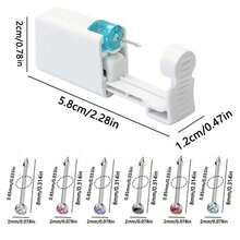 4PCS Self Hypoallergenic Nose Piercing Kit-Disposable Nose Piercing Gun With Built-In Nose Studs - Multicolor - View 6