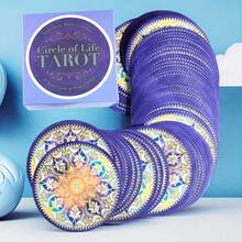 78pcs Classic Fortune Telling Tarot Cards - The Wheel Of Life, Suitable For Beginners, Family Gatherings And Parties, Emotional Insight And Divination Game, Perfect Gift, Compact And Portable, Portable Fate Game, Divination Cards, Multi-Player Divination Cards - Multicolor - View 1