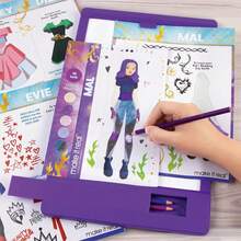 Make It Real - Royal Wedding Sketchbook With Tracing Light Table.Fashion Design Tracing And Drawing Kit Girls - 1 - Xem 3