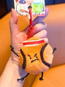 1 Stück süßer, niedlicher kleiner Holzkohle-Ball Cartoon Schlüsselanhänger, kreative hässlich-süße Holzkohle-Ball Anhänger, modischer retro Studenten Plüsch Puppen Schlüsselanhänger Ornament, geeignet für Weihnachten, Valentinstag, Halloween, Ostern und andere Feiertage, niedlicher Plüsch Monster Schlüsselanhänger Geschenktüte Anhänger Auto Zubehör Lehrer Freundin Schwester Geschenkideen