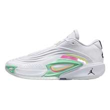 Nike Doncic 3 缓震耐穿男子篮球鞋，新款 JORDON Court Grip 轻量训练运动鞋，时尚拼布白色休闲篮球鞋，明星同款推荐，HQ5055-107 - 白綠色 - 查看 2