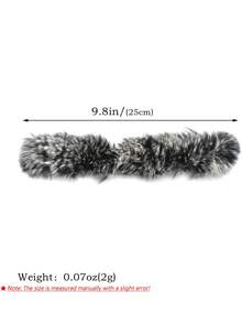 2pcs/4pcs Outdoor Hunting Archery Accessories, Realistic Rabbit Fur Shock Absorber, 1 Pair/2 Pair Fur Puffs Available, Suitable For Traditional Bow & Recurve Bow, Bow String Silencer Archery Supplies