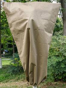 Winter Plant Cover With Drawstring Zipper - Windproof, Breathable Frost Protection For Trees & Shrubs, For Season Extension & Frost Protection,Sun, Bird & Insect Guard - Easy-On Drawstring Design