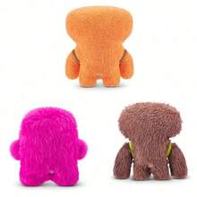 Spin Master Official Licensed Fuggler Mini Rascals 9 Plush Toy Set With Baby Fuggler Funny Ugly Monster Teeth Heart Bib Stuffed Animal Gift For Kids 2 Packs - Oogah Boogah (Pink) - View 10