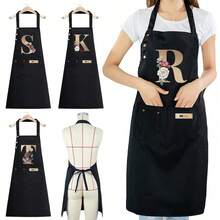One Polyester Apron Featuring Adjustable Shoulder Straps And Spacious Pockets, Ideal For Cooking, Gardening, Painting, Baking, And Restaurant Use; A Must-Have For Holiday Gifting, Especially For Christmas. - H - 查看 3