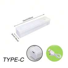 Đèn cảm biến chuyển động LED, Tự động gắn, Đèn ngủ LED, Đèn hình chữ C có thể sạc lại, Đèn tủ quần áo, Đèn nền cầu thang, Thích hợp cho nhà bếp, Đèn LED, Đèn tường, Đèn Led Luz, Đèn, Đèn phòng ngủ - Nhiều màu - Xem 12