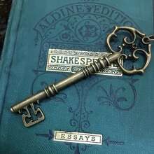 Vintage Style Gothic Mysterious Magic Key Pendant Necklace - Bạc cổ - Xem 4