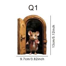 Naklejka ścienna 3D z mysią dziurą, urocza naklejka ścienna z podglądającą myszą, zdejmowana naklejka z PVC do salonu, sypialni, kuchni, dekoracyjne naklejki ścienne, wystrój pokoju, naklejki ścienne, wystrój domu, dekoracje świąteczne, dekoracje świąteczne, dom