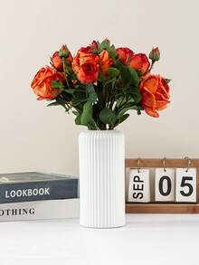 1 Pc Plastic Vase, Living Room Flower Vase Decor, DIY Vase For Floral Arrangement, Artificial Flower Vase, Fresh Flower Vase, Planter For Plant Cultivation, Handmade Vase, Suitable For Bedroom, Wedding, Living Room, Home Desk, European Modern Minimalist Decor Home Decor Room Decor Glass Vase