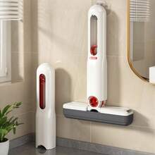 1 pièce Mini balai-éponge avec tête remplaçable, outil de nettoyage portable et multifonctionnel sans les mains pour le bureau, la voiture, la salle de bain, les fenêtres et le verre - super absorbant, idéal pour les fournitures de nettoyage pour la rentrée scolaire