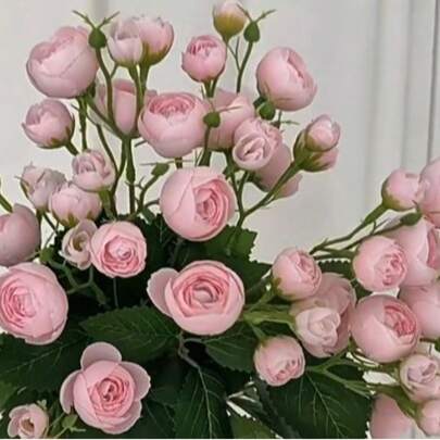 1~5 件 18 英寸多头山茶花蕾花束 - 真实触感人造花，适用于豪华家居/酒店装饰、摄影道具、不褪色插花、办公桌中心装饰