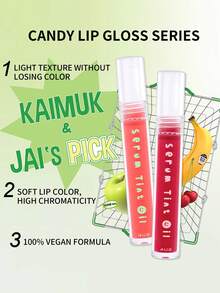 4U2 4U2 SERUM TINT OIL,Non-Sticky Gloss Lip Balm Lip Care, Fruity Lip Oil, Moisturizing And Nourishing For Dry Lips,3g/0.10oz