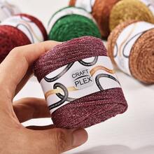 Cuerda artesanal navideña de 3.5mm en color dorado y plateado, 60m para envolver regalos, manualidades DIY, hacer bolsas, joyería y pulseras