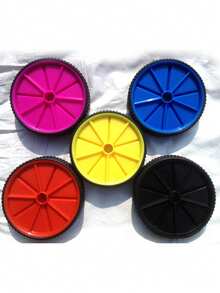 1pc Abdominal Wheel Roller, Home Fitness Equipment, Abdominal Muscle Trainer, Suitable For Beginners, Men & Women, Slimming Waist - Multicolor - View 2
