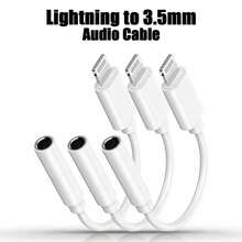 1-3 个 3.5 毫米耳机插孔适配器，兼容 14 Pro Max/14 Pro/14 Plus/14/13/12/11/XS/XR/8/7/6/iPad 系列，带电缆转换器 - 白色 - 查看 9