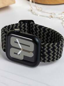 1条男女通用尼龙表带，兼容，尺寸包括42mm、38mm、40mm、41mm、44mm、45mm、46mm和49mm，时尚智能手表替换表带，适用于Series Ultra2、Ultra SE2、SE 11、10、9、8、7、6、5、4、3、2、1等型号，是返校学生的理想礼物 - 彩色 - 查看 5