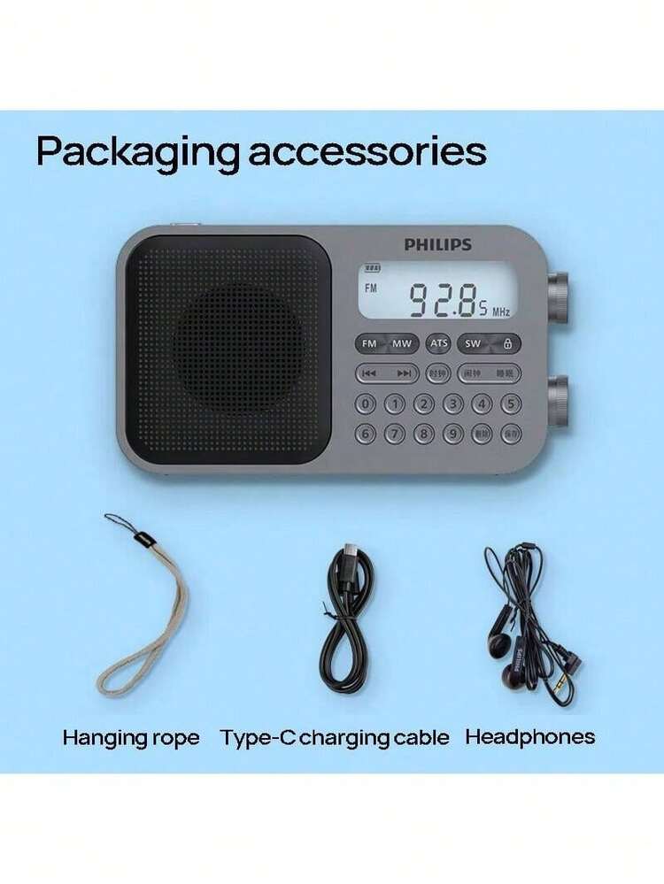 PHILIPS TAR6108 Portable Semiconductor Radio Speaker With Digital
