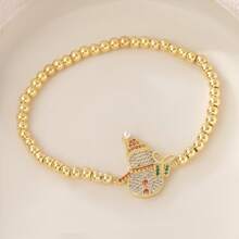 1pc Christmas Necklace, Winter Snowflake Santa Claus Tree Bell Pendant Fashionable Choker Necklace, Multifunctional Accessory - Cute Holiday Jewelry Gift For Women, Wearable Year-Round, Holiday Decor, Pendant, Collectible Accessory