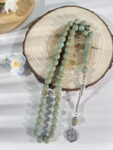 1pc Galaxy/Starry Sky Resin Rosary Beads, 10mm 45pcs Acrylic Imitation Amber Single Strand Bracelet - Multicolor - View 20