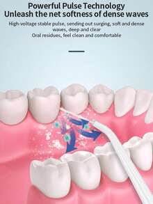 Portable Ultrasonic Dental Scaler (For Removing Plaque), Water Flosser (For Cleaning The Mouth), Comfortable Cleaning, Gentle On Gums, Protects Every Tooth. Electric Water Flosser.