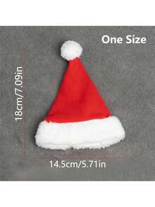 Cute Red & White Christmas Hat For Pet