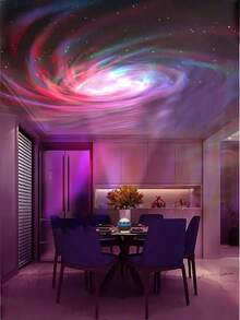 1pc Northern Lights LED Projector Night Light, USB Powered Multi Colour Northern Lights Light Projector With Remote Control, Adjustable Brightness, Bedroom Decoration LED Lights For Party, Bedroom Ambience Decoration, Perfect Gift Choice