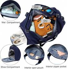 Training Bags - Navy Blue Nylon - View 5