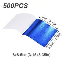 100/500pcs Imitation Gold Foil Paper Leaf Gilding Painting DIY Furniture Decoration Craft Paper, For Festive Scene Decoration,Resin Crafts,Furniture Lines, Ceiling, Jewelry Making Gold-Plated Decoration