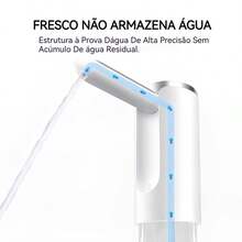 Dispensador de Água Automático com Bomba Elétrica Recarregável via USB Compatível com Garrafões de 5L a 20L Ideal para Casa Escritório e Eventos Muito Prática