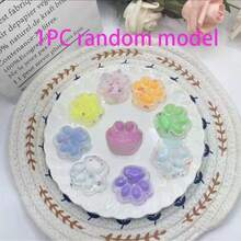 1个可爱柔软的猫爪捏捏乐玩偶，便携式毛绒玩偶，解压玩偶，节日/生日/派对礼物，礼品袋填充物，课堂奖励，抗压玩偶 - 多顏色 - 查看 9