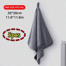 منشفة غسيل السيارة قصيرة مخملية فائقة الامتصاص وغير مُنتِفِرة، قماش سميك لتنظيف السيارة (نمط حرف عشوائي حسب دفعة الإنتاج)