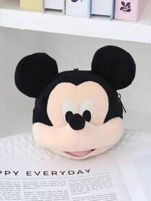 1 Stück   Maus Kopf Mini Rucksack Münzbeutel, Anime Figuren & Puppen Schlüsselanhänger mit verstellbarem Riemen und Reißverschluss, süßes Party Gastgeschenk, Geburtstagsgeschenkidee für Mädchen und Kinder, Cartoon Charakter Sammlerstück Accessoire