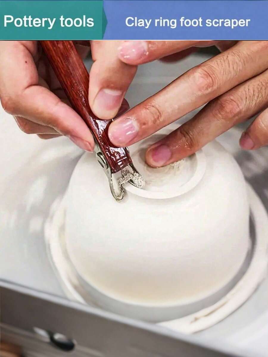 Stainless Steel Hole Puncher Carving Sculpture Modeling Pottery Cutting And Punching Ceramic Polymer Clay Tools,Stainless Steel Pottery And Polymer Clay Carving Tool Set - Precision Carving, Punching And Molding Tools For Ceramics And Handicrafts