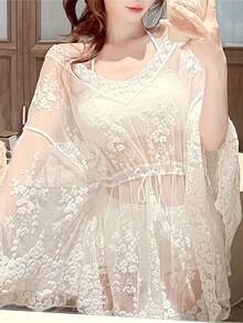 Women Robes - Màu be - Xem 2