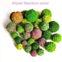 30 pezzi di alberi e cespugli misti, modelli di vegetazione in miniatura, gruppi di arbusti per modellismo ferroviario, accessori per ferrovia, mini alberi per artigianato e diorami