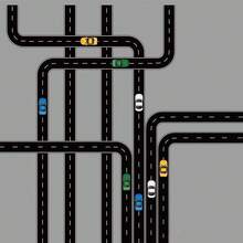 1 rouleau d'autocollants décoratifs, ruban adhésif créatif de voie ferrée de transport, rubans de masquage pour les arts et l'artisanat DIY, autocollants de ruban pour véhicule et voiture