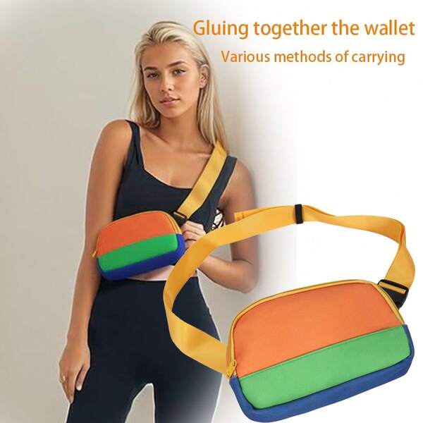 Waist Bag, Chest Bag, Crossbody Bag, Suitable For Travel, Running, Hiking, Exercise, Walking, Outdoor Sports, Fishing Waist Bag, Can Carry Mobile Phone
